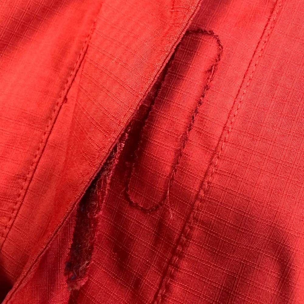 Patagonia Storm Jacket Womens Medium Red Hooded Rain Shell - Picture 3 of 6